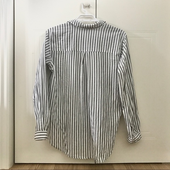 H&M Striped Button Down Shirt - Picture 3 of 7